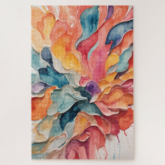 Puzzle Peintures Abstraites à l'huile colorée