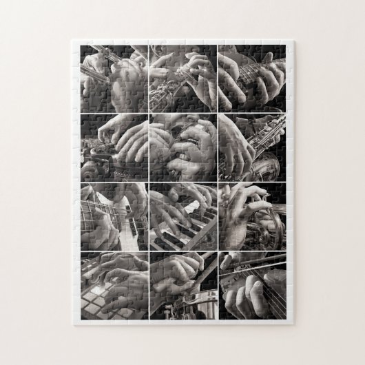 Puzzle Peintures de musique et de mains (Vertical)