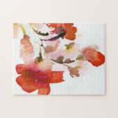 Puzzle Peintures florales abstraites d'aquarelle (Horizontal)