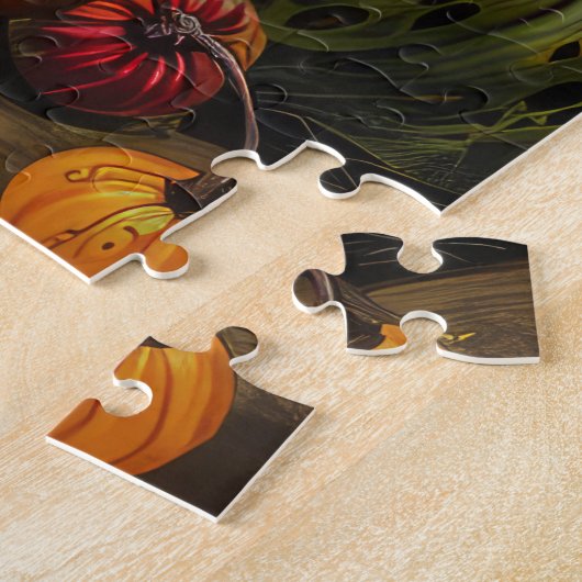 Puzzle Pekingese Chien automne récolte Thankgiving (Côté)