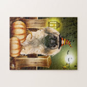 Puzzle Pekingese Chien avec Casquette sorcier (Horizontal)