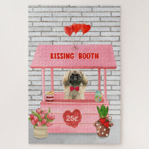 Puzzle pekingese Chien Valentine's Day Kissing Booth