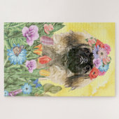 Puzzle Pekingese Dog Flowers (Horizontal)