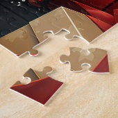 Puzzle Pékinois avec des cadeaux de Noël Cheminée (Côté)