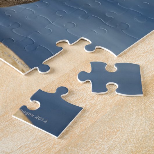 Puzzle Pélican Brown avec bouche ouverte (Côté)