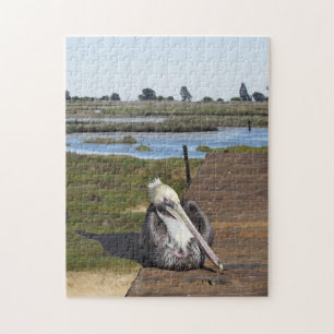 Puzzle - Pelican op pier in Marsh Legpuzzel