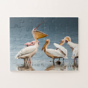 Puzzle Pélicans au lac