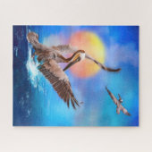 Puzzle Pélicans Brown SOLEIL ISLAND KISSEE (Horizontal)