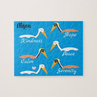 Puzzle Pelicans in Meditation: