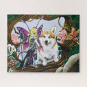 Puzzle Pembroke Welsh Corgi et Fairy (Horizontal)