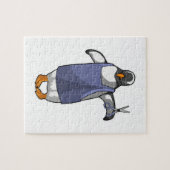 Puzzle Penguin coiffeur avec ciseaux (Horizontal)