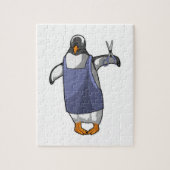 Puzzle Penguin coiffeur avec ciseaux (Vertical)