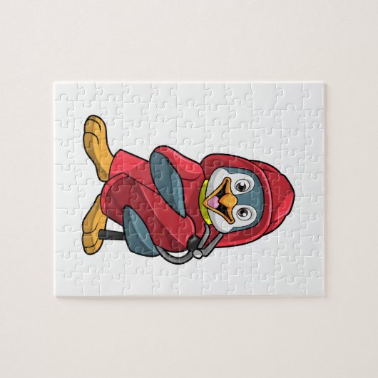 Puzzle Penguin comme pompier avec Extinguisher (Horizontal)