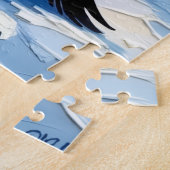 Puzzle Penguin Courtship with Valentine Ice Heart (Côté)