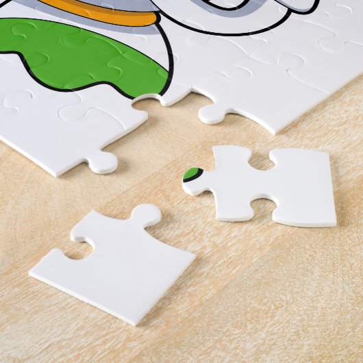 Puzzle Penguin en astronaute costume (Côté)