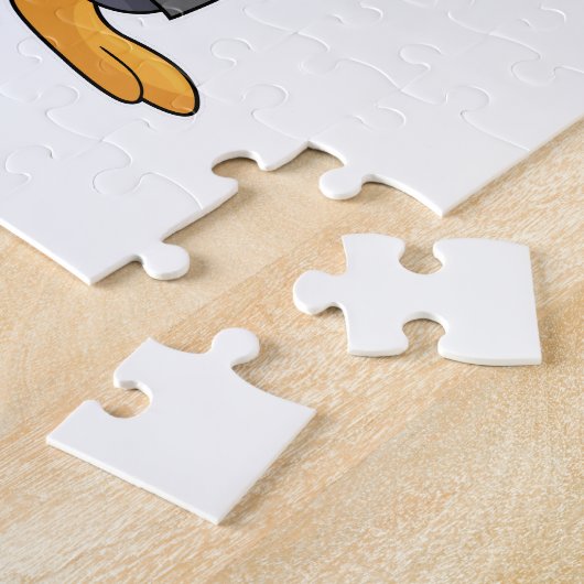Puzzle Penguin en coiffure avec peigne (Côté)