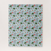 Puzzle Penguin Père Noël Joyeux Joyeux motif d'arbre de N (Vertical)