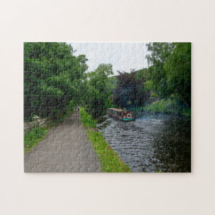 Puzzle Péniche traditionnelle sur le canal de Rochdale