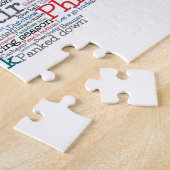 Puzzle Pennsylvanie USA Slang Word Art Map (Côté)