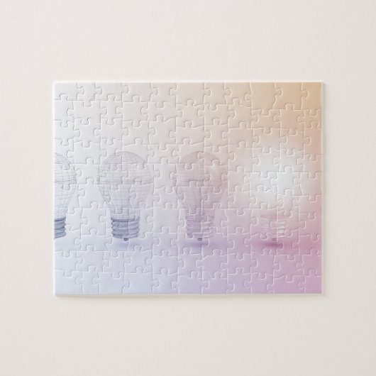 Puzzle Pensée créative avec l'ampoule illuminée (Horizontal)