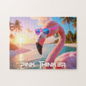 Puzzle PENSEUR ROSE - Flamant ROSE (Horizontal)