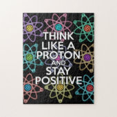 Puzzle Pensez comme un proton et rester positif Science (Vertical)