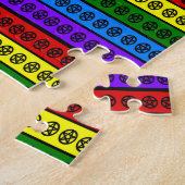 Puzzle Pentacles païens arc-en-ciel (Côté)