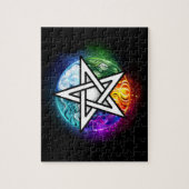 Puzzle pentagramme du Wiccan (Vertical)