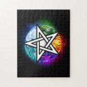 Puzzle pentagramme du Wiccan (Vertical)