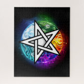 Puzzle pentagramme du Wiccan (Vertical)