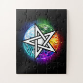 Puzzle pentagramme du Wiccan (Vertical)
