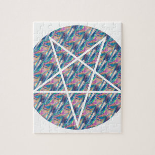 Puzzle pentagramme hologramme