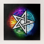 Puzzle pentagramme wiccan (Horizontal)