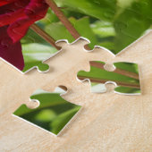 Puzzle Peonées de velours de Maron foncé (Côté)
