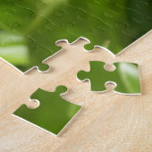 Puzzle Peonées de velours de Maron foncé (Côté)