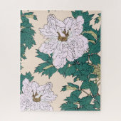Puzzle Peonies blanches (Vertical)