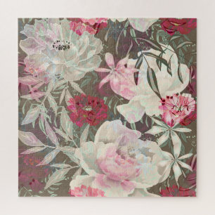Puzzle Peonies rose rose fleurs fleurs jardin fleurie bou