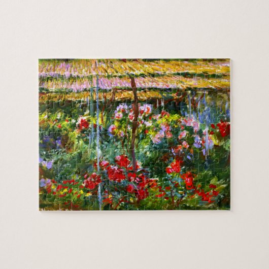 Puzzle Peony Garden Claude Monet Fine Art (Horizontal)
