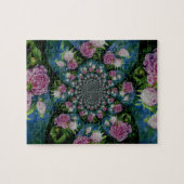 Puzzle Peony mandala (Horizontal)