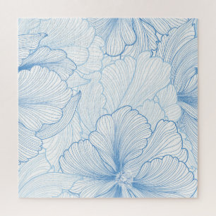 Puzzle Peony vintage : Motif Floral sans joint