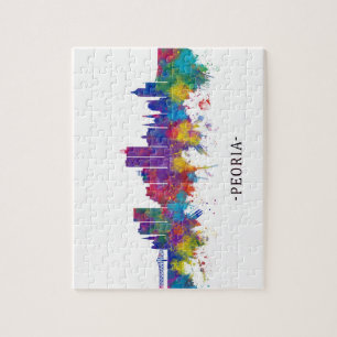 Puzzle Peoria Illinois Skyline