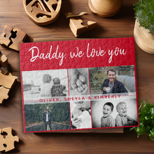 Puzzle Père avec enfants et famille papa 6 Photo Collage