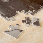 Puzzle Père et cheval et boguet amish de fille (Côté)