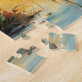 Puzzle Père et fils pêchant (Côté)