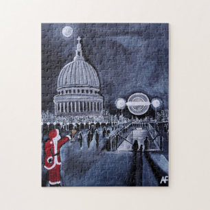 Puzzle Père Noël à Londres Peinture par Alfred Fox
