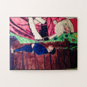 PUZZLE PÈRE NOËL ATTRAPÉ PAR UN ENFANT (Horizontal)