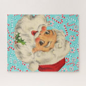 Puzzle Père Noël avec menthe poivrée (Horizontal)