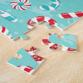 Puzzle Père Noël avec menthe poivrée (Côté)