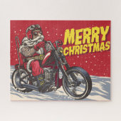 Puzzle père Noël Biker (Horizontal)