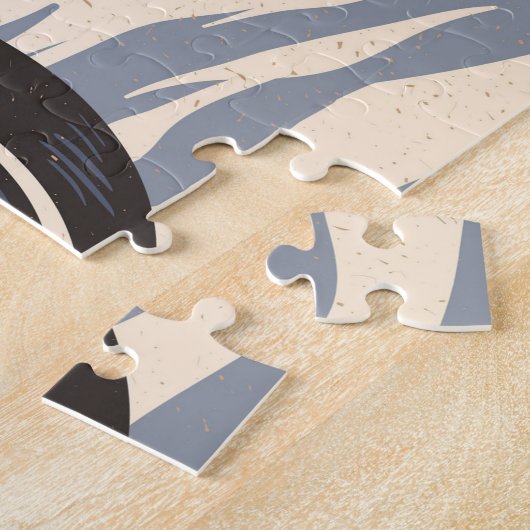 Puzzle père Noël Biker (Côté)